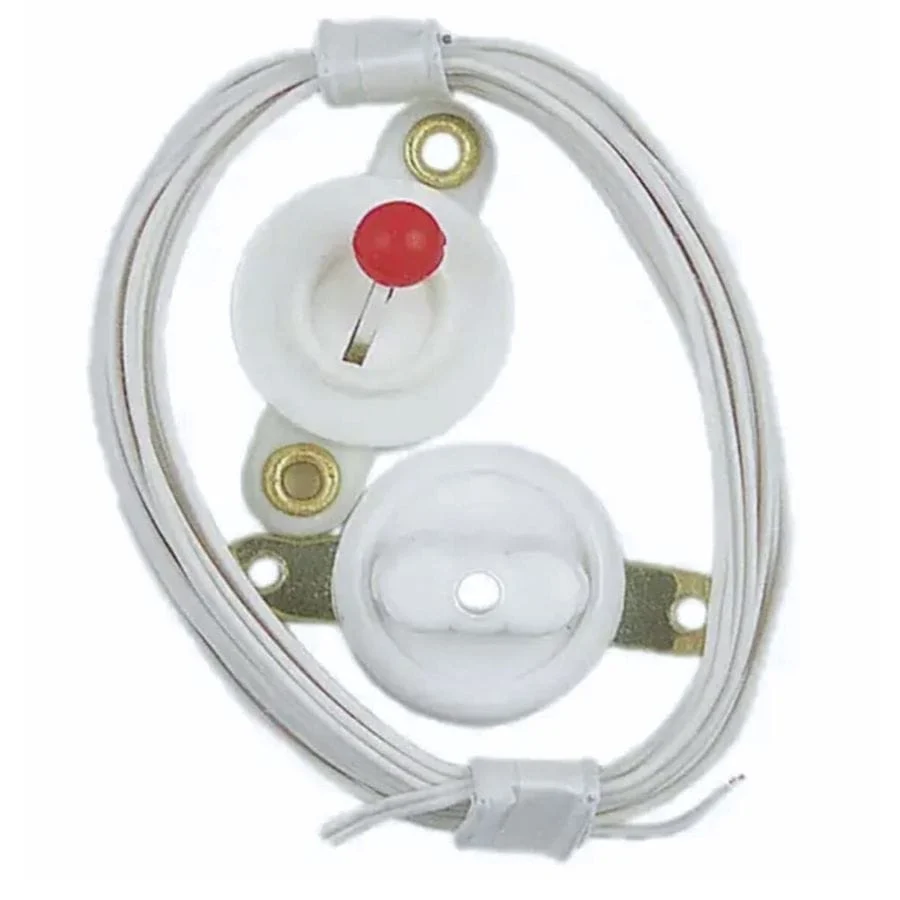 Kleinteileset Puppenhaus-Elektrik – Schalter, Steckdose, Stecker & 2 m Litze, weiß, 3,5 V